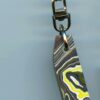 Fordite Keychain - Corvette Fordite - 44.01mm x 12.79mm x 4.71mm          (2881)