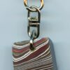 Fordite Keychain - 22.66mm x 19.86mm x 9.7mm          (2889) - Image 4
