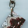 Fordite Keychain - 28.24mm x 25.37mm x 5.48mm          (2891) - Image 2