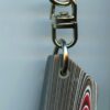 Fordite Keychain - 31.6mm x 18.48mm x 6.4mm          (2897) - Image 4