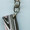 Fordite Keychain - 35.82mm x 18.57mm x 3.96mm          (2900) - Image 4