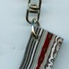 Fordite Keychain - 35.82mm x 18.57mm x 3.96mm          (2900)