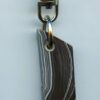 Fordite Keychain - 42.21mm x 12.9mm x 6.46mm          (2902)