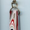 Fordite Keychain - 34.58mm x 13.07mm x 10.36mm          (2904)