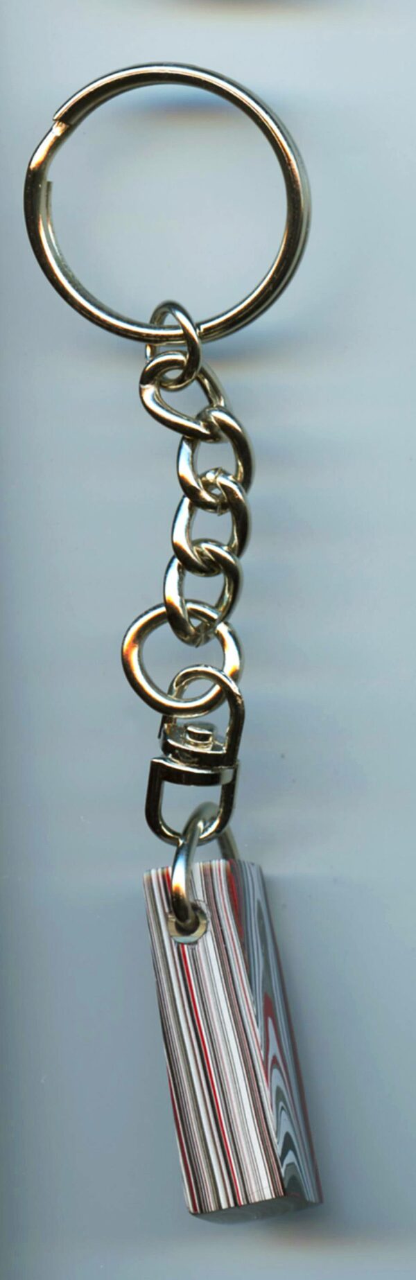 Fordite Keychain - 34.58mm x 13.07mm x 10.36mm          (2904) - Image 5