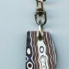 Fordite Keychain - 30mm x 20.49mm x 6.73mm          (2905)
