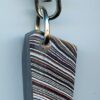 Fordite Keychain - 31.58mm x 16.07mm x 10.62mm          (2907)