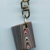 Fordite Keychain - 24.98mm x 19.77mm x 7.07mm          (2908)
