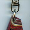 Fordite Keychain - Corvette Fordite - 21.84mm x 18.18mm x 5.92mm          (2913) - Image 4