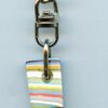Fordite Keychain - Premium Fordite - 21.06mm x 12.44mm x 7.2mm          (2914)