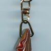 Fordite Keychain - Corvette Fordite - 22.86mm x 12.07mm x 6.05mm          (2915)
