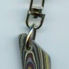 Fordite Keychain - Corvette Fordite - 27.54mm x 14.13mm x 5.22mm          (2916)