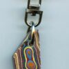Fordite Keychain - Corvette Fordite - 27.54mm x 14.13mm x 5.22mm          (2916) - Image 2