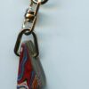 Fordite Keychain - Corvette Fordite - 21.41mm x 7.58mm x 7.39mm          (2917)