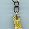 Fordite Keychain - From Late 70's to Mid 80's - 30.89mm x 11.86mm x 10.73mm          (2919) - Image 2