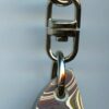 Fordite Keychain - Corvette Fordite - 19.61mm x 10.25mm x 5.82mm          (2920) - Image 4