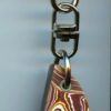 Fordite Keychain - Corvette Fordite - 19.61mm x 10.25mm x 5.82mm          (2920)