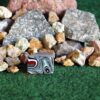 Finished Piece of Fordite -  Harley Davidson - 26.73mm x 19.03mm x 14.92mm          (2923)