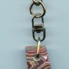 Fordite Keychain - Corvette Fordite - 26.92mm x 15.33mm x 4.71mm          (2929) - Image 4