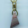Fordite Keychain - Corvette Fordite - 22.48mm x 14.95mm x 11.65mm          (2930)
