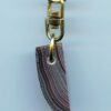 Fordite Keychain - Corvette Fordite - 22.48mm x 14.95mm x 11.65mm          (2930) - Image 2