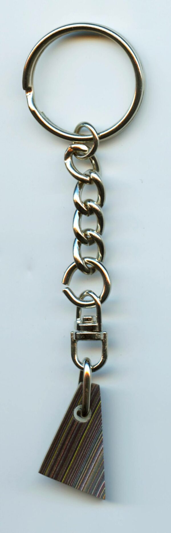 Fordite Keychain - Corvette Fordite - 23.49mm x 15.32mm x 6.07mm          (2931) - Image 3