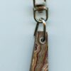 Fordite Keychain - Corvette Fordite - 31.11mm x 10.69mm x 5.22mm          (2932)