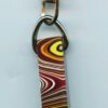 Fordite Keychain - Corvette Fordite - 30.8mm x 9.83mm x 8.88mm          (2933)