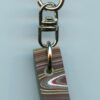 Fordite Keychain - Corvette Fordite - 28.57mm x 11.06mm x 5.44mm          (2934) - Image 4