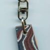 Fordite Keychain - Corvette Fordite - 27.24mm x 16.06mm x 4.25mm          (2936) - Image 2