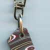 Fordite Keychain - Corvette Fordite - 27.02mm x 15.24mm x 5.17mm          (2944) - Image 2