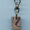 Fordite Keychain - Corvette Fordite - 29.9mm x 15.17mm x 3.25mm          (2945) - Image 2