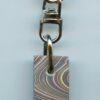 Fordite Keychain - Corvette Fordite - 25.26mm x 13.11mm x 5.44mm          (2946) - Image 2