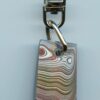 Fordite Keychain - 29.28mm x 16.46mm x 6.72mm          (2949) - Image 2