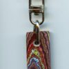 Fordite Keychain - Corvette Fordite - 30.08mm x 13.02mm x 4.17mm          (2950)