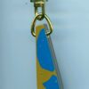 Fordite Keychain - Premium Fordite - 35.19mm x 11.22mm x 8.39mm          (2951) - Image 2