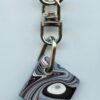 Fordite Keychain - Harley Davidson - 18.71mm x 18.5mm x 4.2mm          (2953) - Image 4