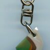 Fordite Keychain - Premium Fordite - 19.05mm x 16.29mm x 7.37mm          (2962) - Image 4