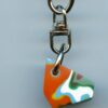 Fordite Keychain - Premium Fordite - 19.05mm x 16.29mm x 7.37mm          (2962)