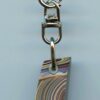 Fordite Keychain - Corvette Fordite - 26.79mm x 13.05mm x 8.59mm          (2965) - Image 4