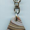 Fordite Keychain - Military Fordite - 26.18mm x 23.9mm x 7.65mm          (2968) - Image 2