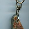 Fordite Keychain - Military Fordite - 24.68mm x 14.49mm x 8.35mm          (2971)