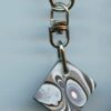 Fordite Keychain - Harley Davidson - 21.19mm x 19.06mm x 3.91mm          (2972) - Image 2