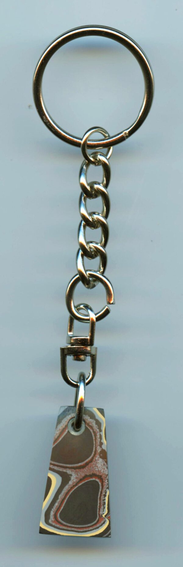 Fordite Keychain - Military Fordite - 29.52mm x 14.68mm x 10.09mm          (2976) - Image 3