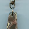 Fordite Keychain - Military Fordite - 29.52mm x 14.68mm x 10.09mm          (2976)
