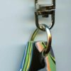 Fordite Keychain - Premium Fordite - 22.73mm x 16.23mm x 6.14mm          (2978)
