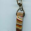 Fordite Keychain - Corvette Fordite - 31.41mm x 11.62mm x 8mm          (2981)
