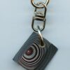 Fordite Keychain - 22.49mm x 19.3mm x 7.67mm          (2983)