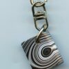 Fordite Keychain - 22.49mm x 19.3mm x 7.67mm          (2983) - Image 2