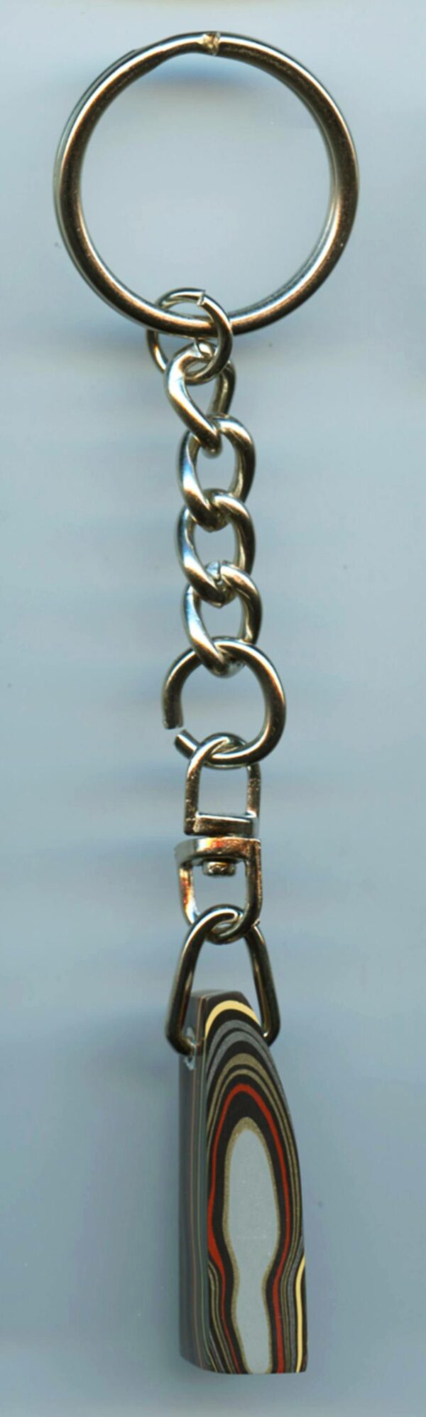 Fordite Keychain - Military Fordite - 32.66mm x 13.29mm x 9.33mm          (2984) - Image 5
